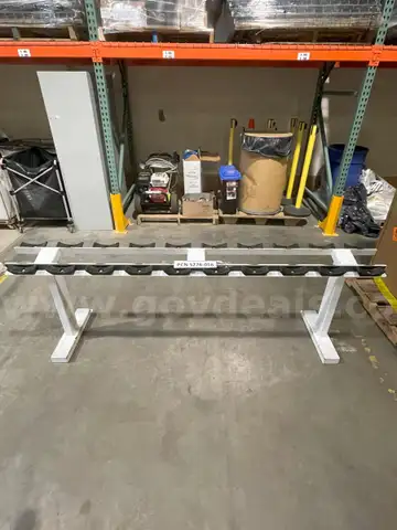 Rack, Dumbbells, Metal, White