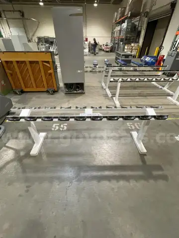 Rack, Dumbbells, Metal, White