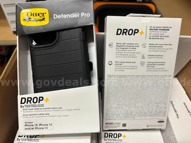 A Package of New iPhone Covers, Cases, Wall Charge Adapters, USB Cables