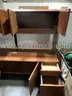 Wood Desk with Hutch