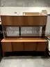 Wood Desk with Hutch