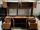 Wood Desk with Hutch