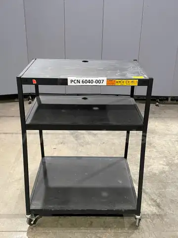 Cart, 3-Shelves, With Wheels, Metal