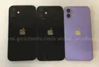Lot of 3 Used Apple iPhones &#x2013; iPhone 12 &#x2013; 64GB &#x2013; Cloud Locked &#x2013; Sold AS-IS for Parts/Repair &#x2013; Grade A Units