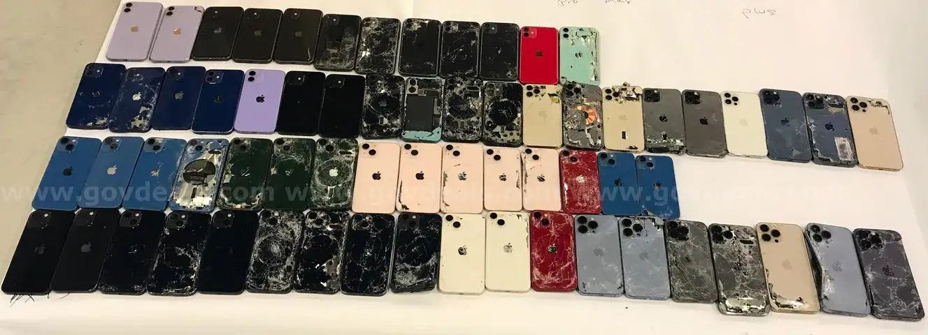 Lot of (66) Apple iPhones &#x2013; iPhone 11, 12, 13 &#x2013; Mixed Models &#x2013; DBR &#x2013; For Parts/Repair/Salvage