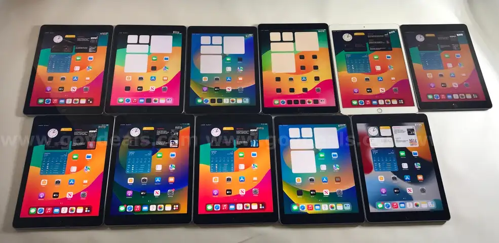 Lot of (11) Apple iPads &#x2013; 6th Gen &#x26; Pro 10.5&#x201D; models &#x2013; Wi-Fi + Cellular &#x2013; Activated &#x26; Reset &#x2013; Clean IMEIs &#x2013; Grade B