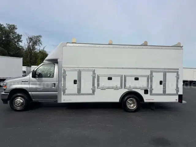 2025 Ford E450 Cutaway Van with NEW RockPort Workport Utility Body