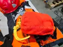 Lot of swift water rescue equipment Set of 4 helmets, 4 PFDs, 4 Floating throw rope bags