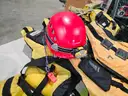 swift water rescue equipment Set of 2 helmets, 5 PFDs, 1 Floating throw rope bag, mesh gear bag