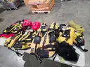 swift water rescue equipment Set of 2 helmets, 5 PFDs, 1 Floating throw rope bag, mesh gear bag