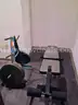Forty four pieces of used exercise equipment fair condition or worse