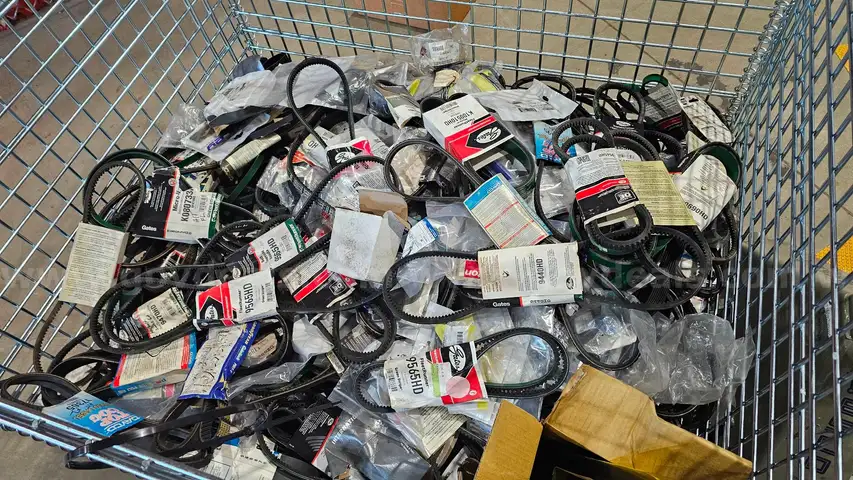 Huge lot of miscellaneous belts mostly for Freightliner, Seagrave, Cummins, Detroit, IH, Spartan