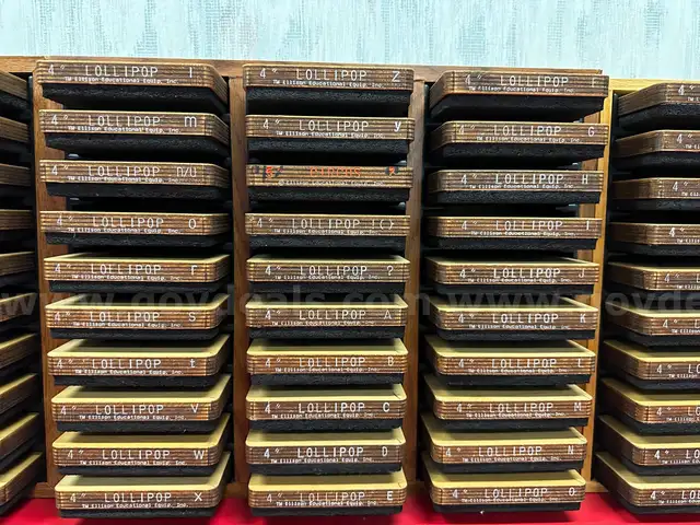 Lot of Die Cut Machines, Assorted Dies, Storage Racks, &#x26; Cutting Table