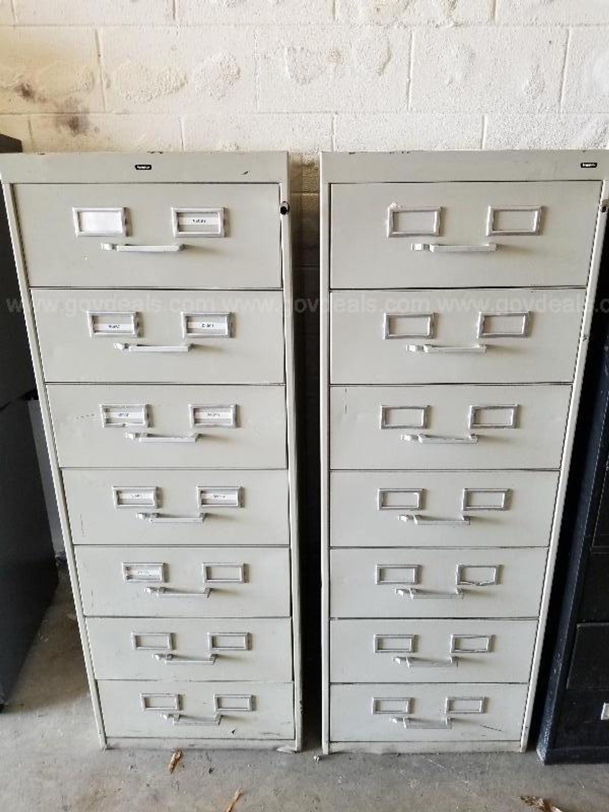 FILE CABINETS 7 SMALL DRAWERS by Tennsco LOT #2 | GovDeals