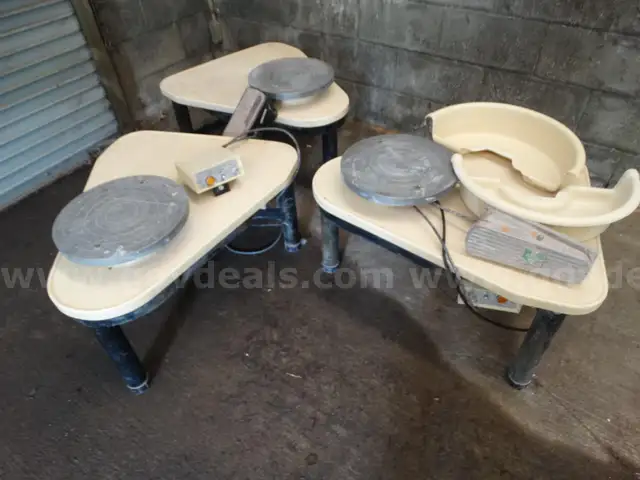 Three Pottery Wheels  - Used