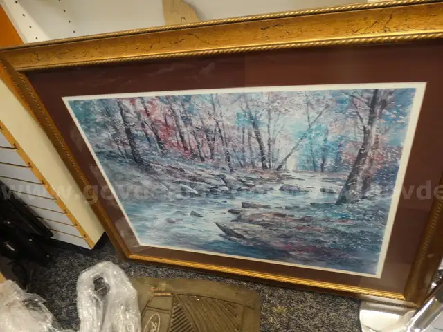 Five Pieces of Artwork in Frames - Used