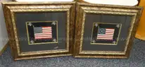 Five Pieces of Artwork in Frames - Used (Flag)