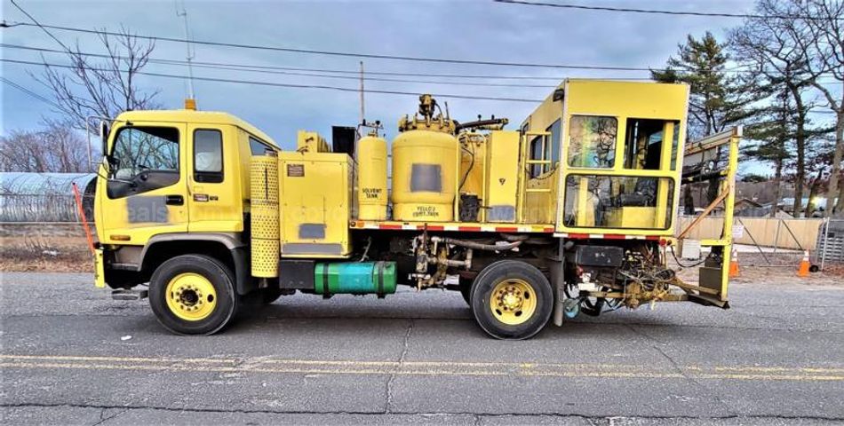 1997 GMC T7500 Road / Highway Paint Striping Truck | AllSurplus