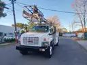 Atlec T40C mtd on  2009 GMC C8500  Cable Placer Bucket Truck