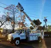 Atlec T40C mtd on  2009 GMC C8500  Cable Placer Bucket Truck