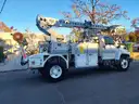 Atlec T40C mtd on  2009 GMC C8500  Cable Placer Bucket Truck