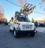 Atlec T40C mtd on  2009 GMC C8500  Cable Placer Bucket Truck