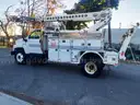 Atlec T40C mtd on  2009 GMC C8500  Cable Placer Bucket Truck