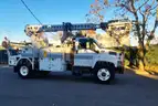 Atlec T40C mtd on  2009 GMC C8500  Cable Placer Bucket Truck