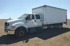 2006 Ford F-650 Crew Cab 4 Door/diesel Box truck only 45k miles /Liftgate