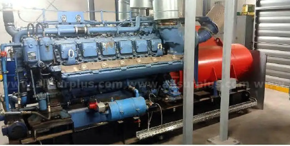 1 x 1200 KVA   Diesel Generator  with MTU 12V396 Engine / AEG DKBH 4408-04