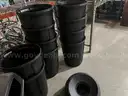 Lot of Trash Receptacles