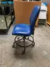 Blue Vinyl Office / Lab Chair