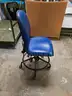 Blue Vinyl Office / Lab Chair
