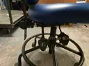 Blue Vinyl Office / Lab Chair