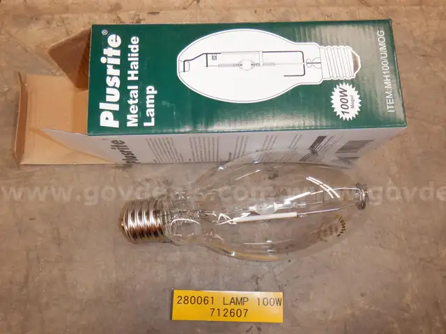 Plusrite 100W U/MOG bulb qty 25