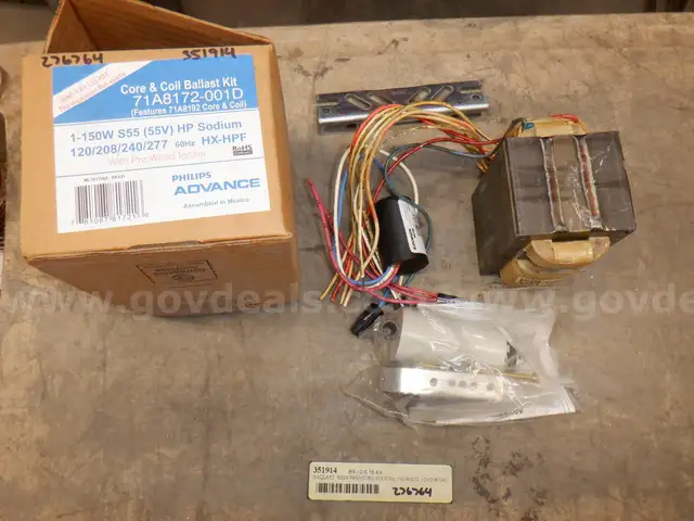 Advance 71A8172‑001D — 150W High‑Pressure Sodium (HPS) Ballast qty 3