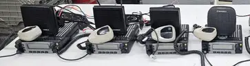 4 Motorola XTL 5000 Mobile Radios with mics and speakers