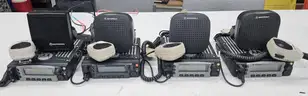4 Motorola XTL 5000 Mobile Radios with mics and speakers