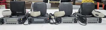 4 Motorola XTL 5000 Mobile Radios with mics and speakers