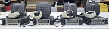 4 Motorola XTL 5000 Mobile Radios with mics and speakers