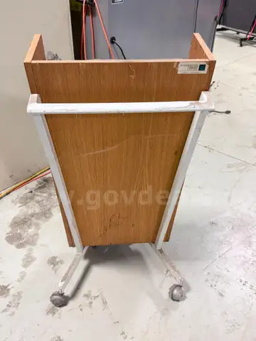 2 Rolling  bookshelves/cart