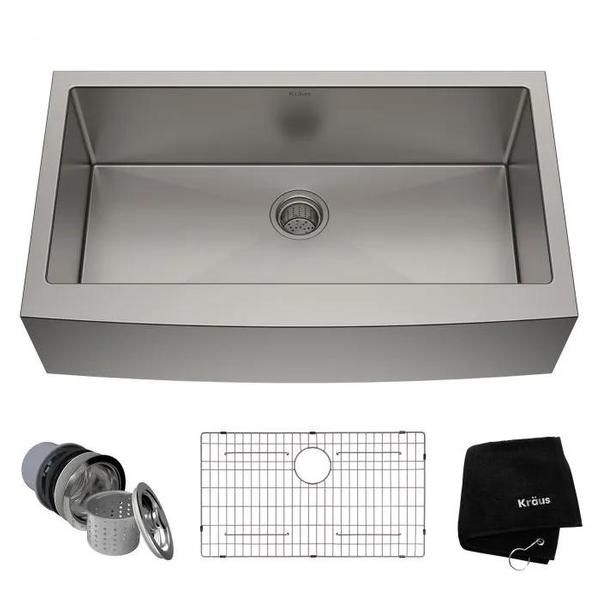 36 Stainless Steel Farmhouse Kitchen Sink -SOMRXO 36 Inch