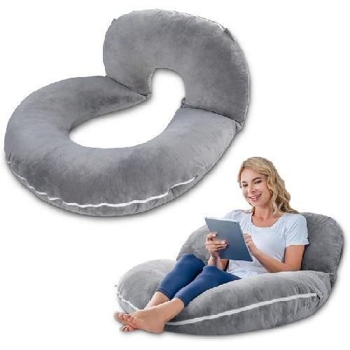 Inflatable reading outlet pillow