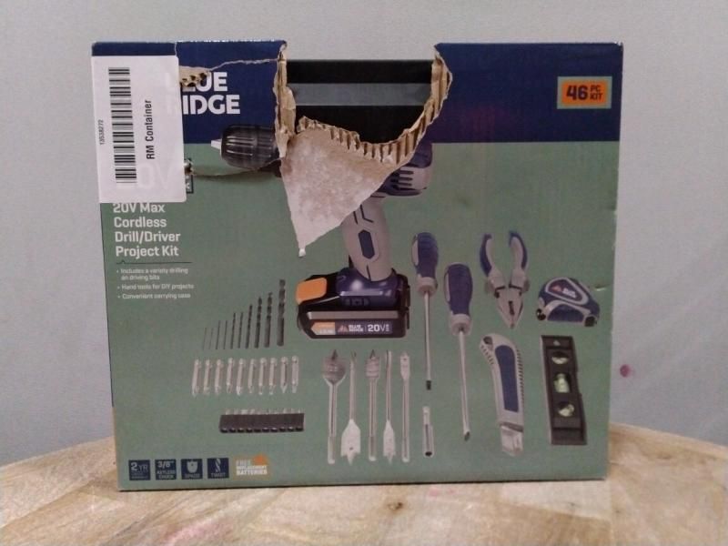 Blue ridge tools 46pc 20v max cordless project online kit