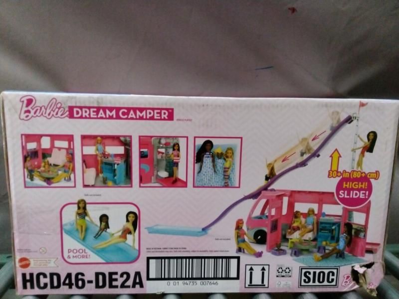 Barbie Camper Doll Playset with 60 Accessories 30 Inch Slide Dream