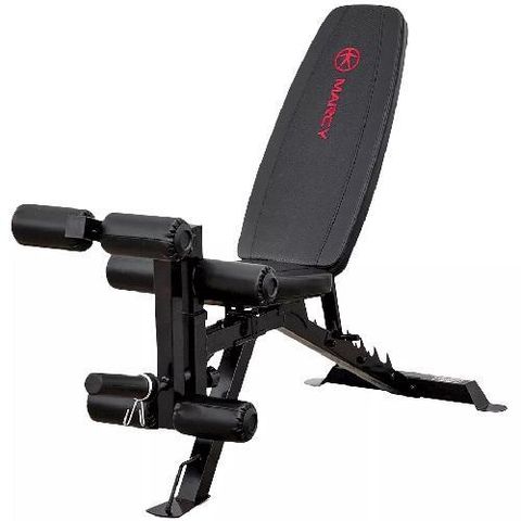 Marcy Deluxe Utility Weight Bench - Red Black 