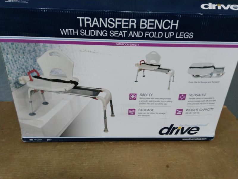 Drive medical folding online universal sliding transfer bench