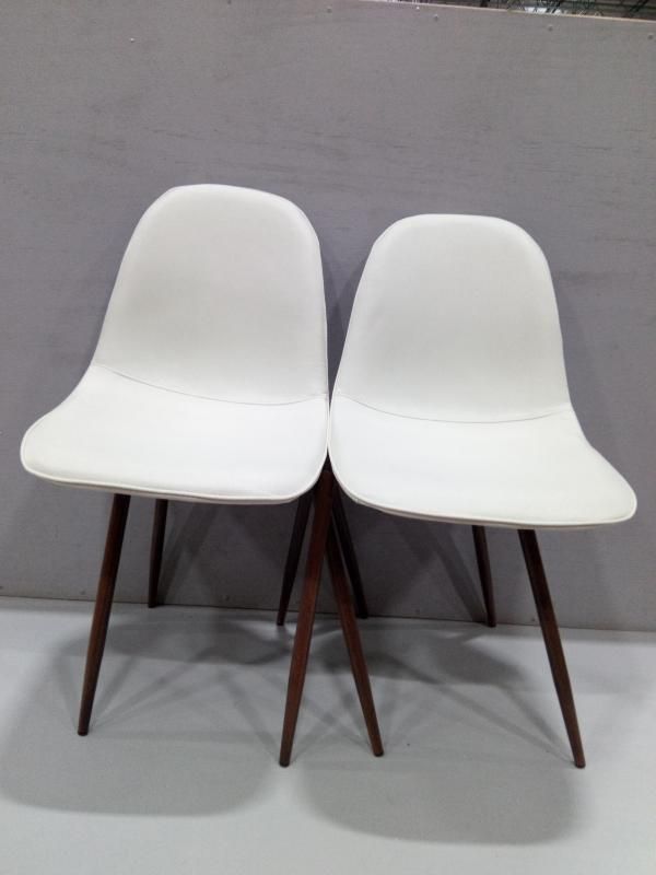 2pc Copley Upholstered Dining Chairs Cream Project 62