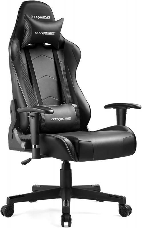 Gt racing chair online with footrest