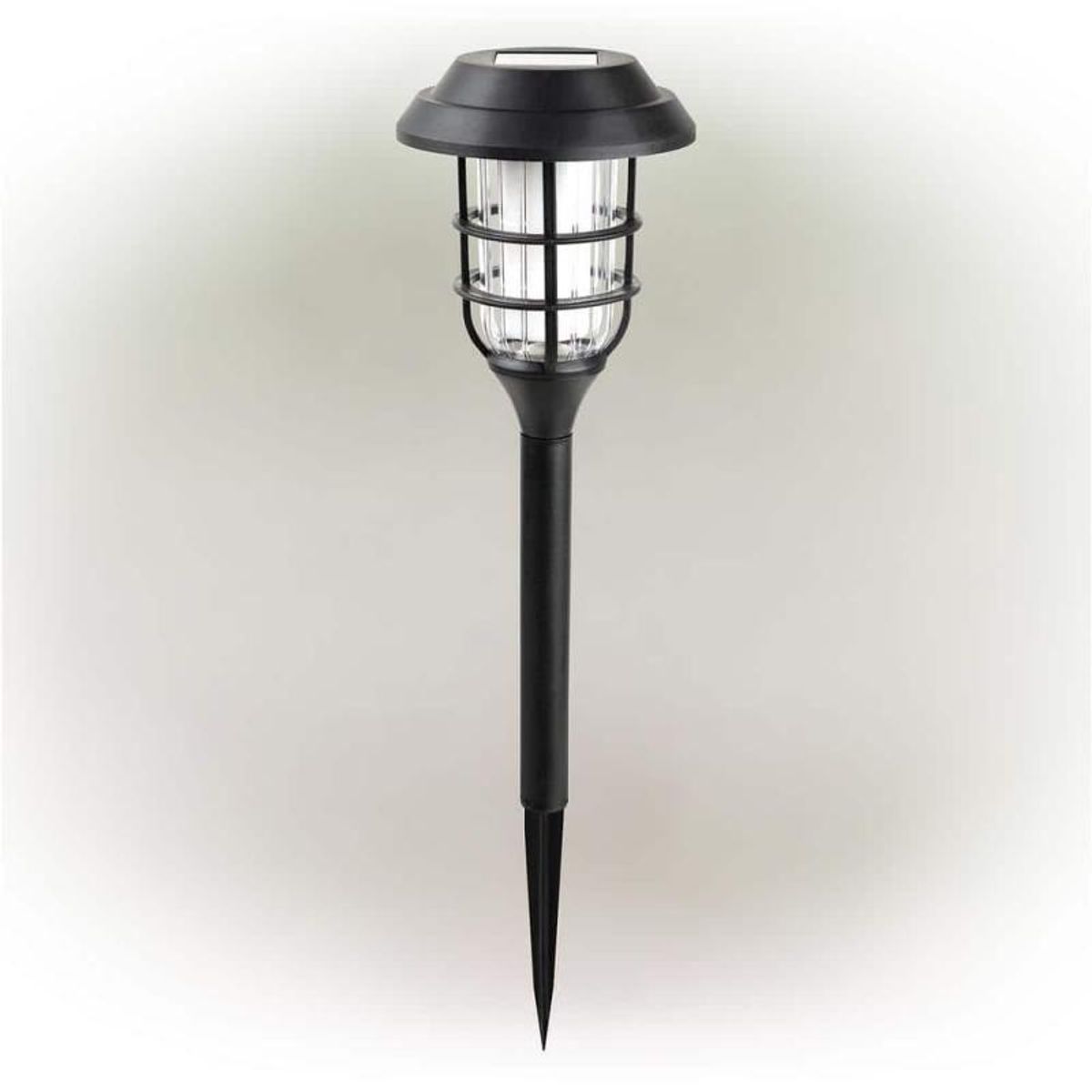 17-in-tall-outdoor-solar-powered-black-led-path-light-torch-light